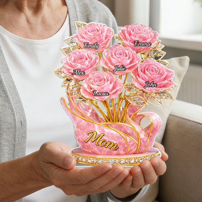 Personalized Custom Shaped Acrylic Plaque - Mother’s Day Gift for Mom & Grandma