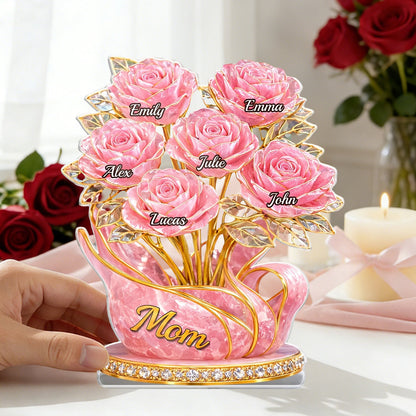 Personalized Custom Shaped Acrylic Plaque - Mother’s Day Gift for Mom & Grandma