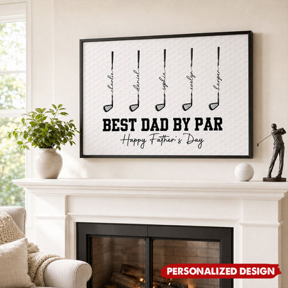 Personalized Golf Poster for Dad with personalized design details for meaningful gifting image 6