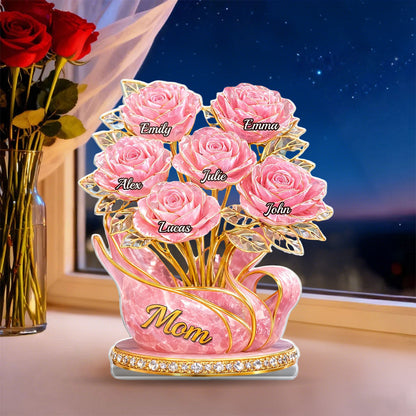 Personalized Custom Shaped Acrylic Plaque - Mother’s Day Gift for Mom & Grandma