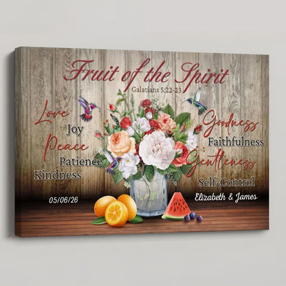 Fruit of the Spirit - Personalized Custom Christian Wall Art Canvas / Poster