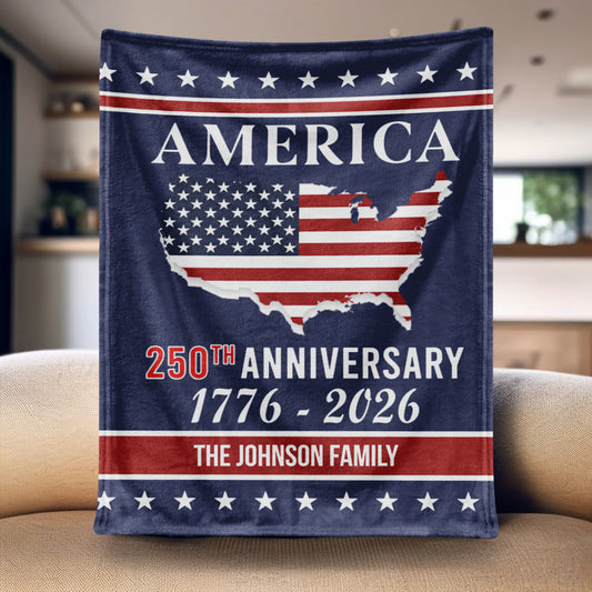 Custom Family Name Blanket - “America’s 250th Anniversary”