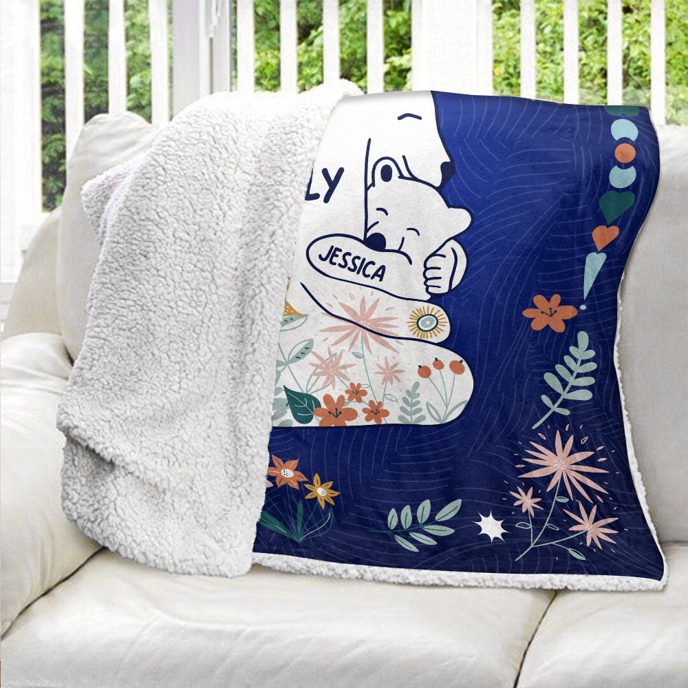 Mama Bear Always There For Her Cubs - Personalized Custom Blanket