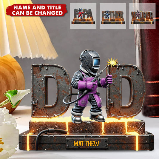Personalized Welder Gift - Custom Shaped Acrylic Plaque