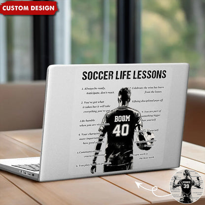Personalized Soccer Life Lessons Sticker - Gift For Soccer Lovers