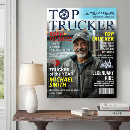 Trucker of the Year - Top Trucker Legend Special Edition - Personalized Canvas / Poster