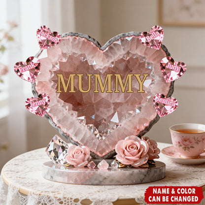 “Best Mom Ever” Personalized Shaped Acrylic Plaque - Custom Gift for Mother’s Day