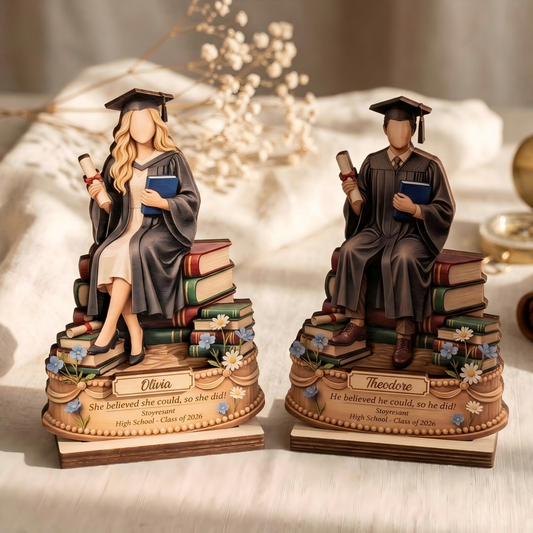 Custom Class Of 2026 Graduation Plaque for Daughter/Granddaughter