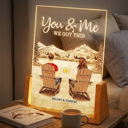 Together You And Me We Got This - Personalized Back Couple Night Light