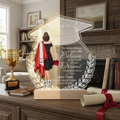 Personalized Graduation Keepsake Print: High School & College Grad Gift for Her