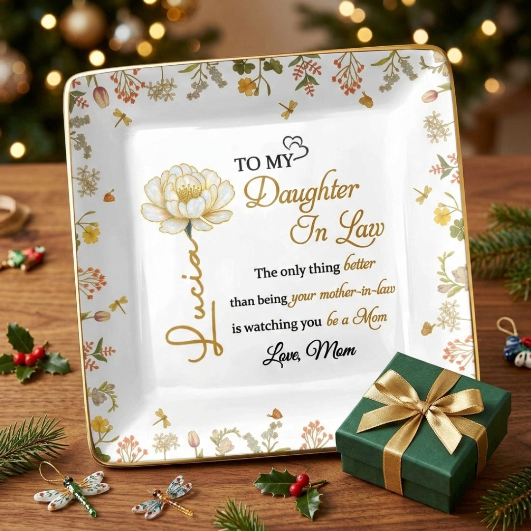 The Only Thing Better Than Being Your Mother-In-Law Is Watching You - Personalized Jewelry Dish