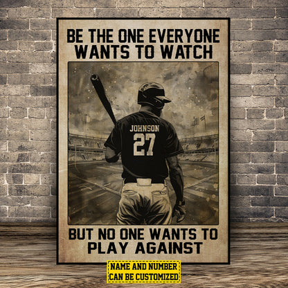 Personalized Softball Motivation Poster / Canvas - Custom Gift For Softball Lovers