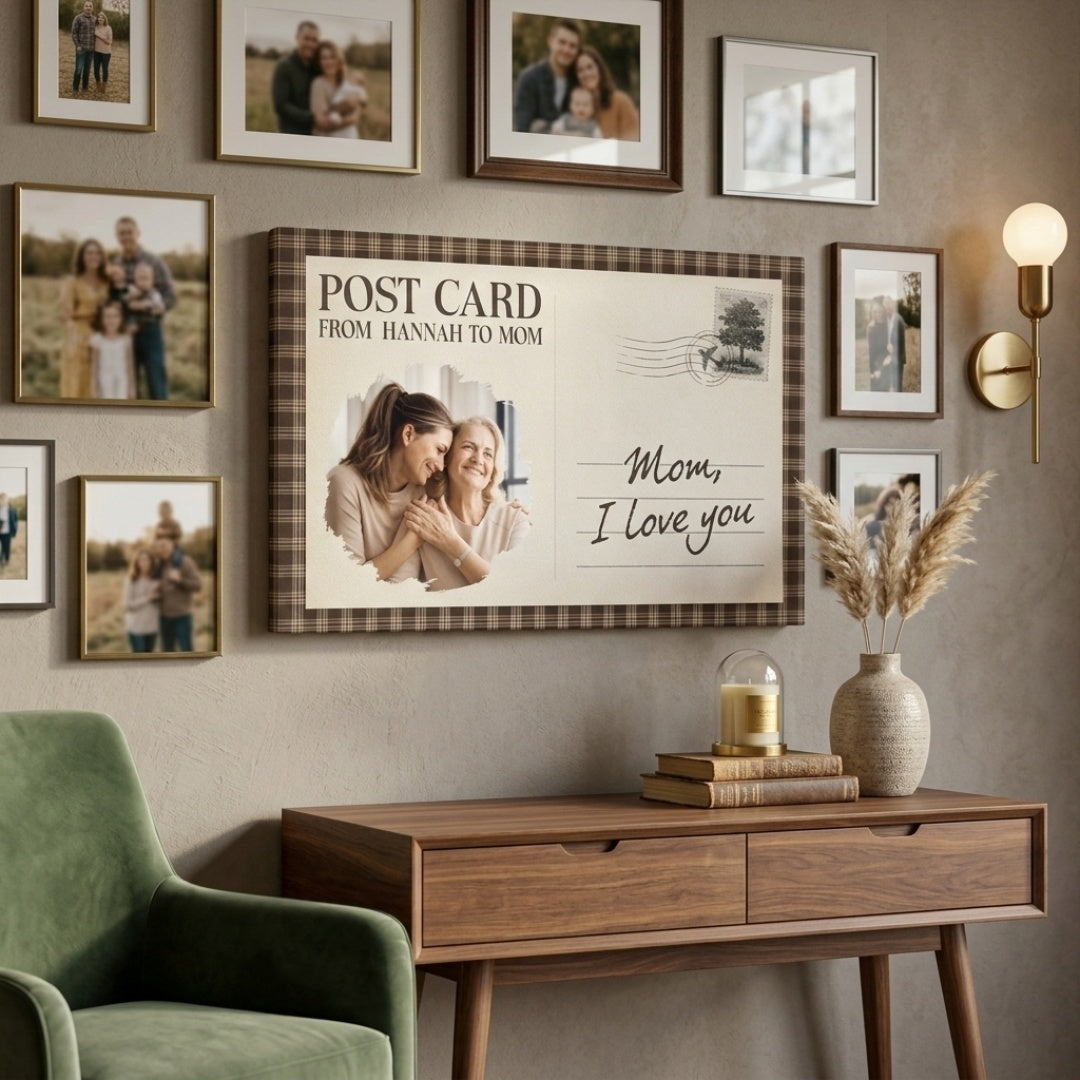 Personalized “I Love You” Photo Canvas / Poster - Custom Gift For Mom or Dad