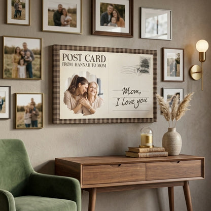 Personalized “I Love You” Photo Canvas / Poster - Custom Gift For Mom or Dad