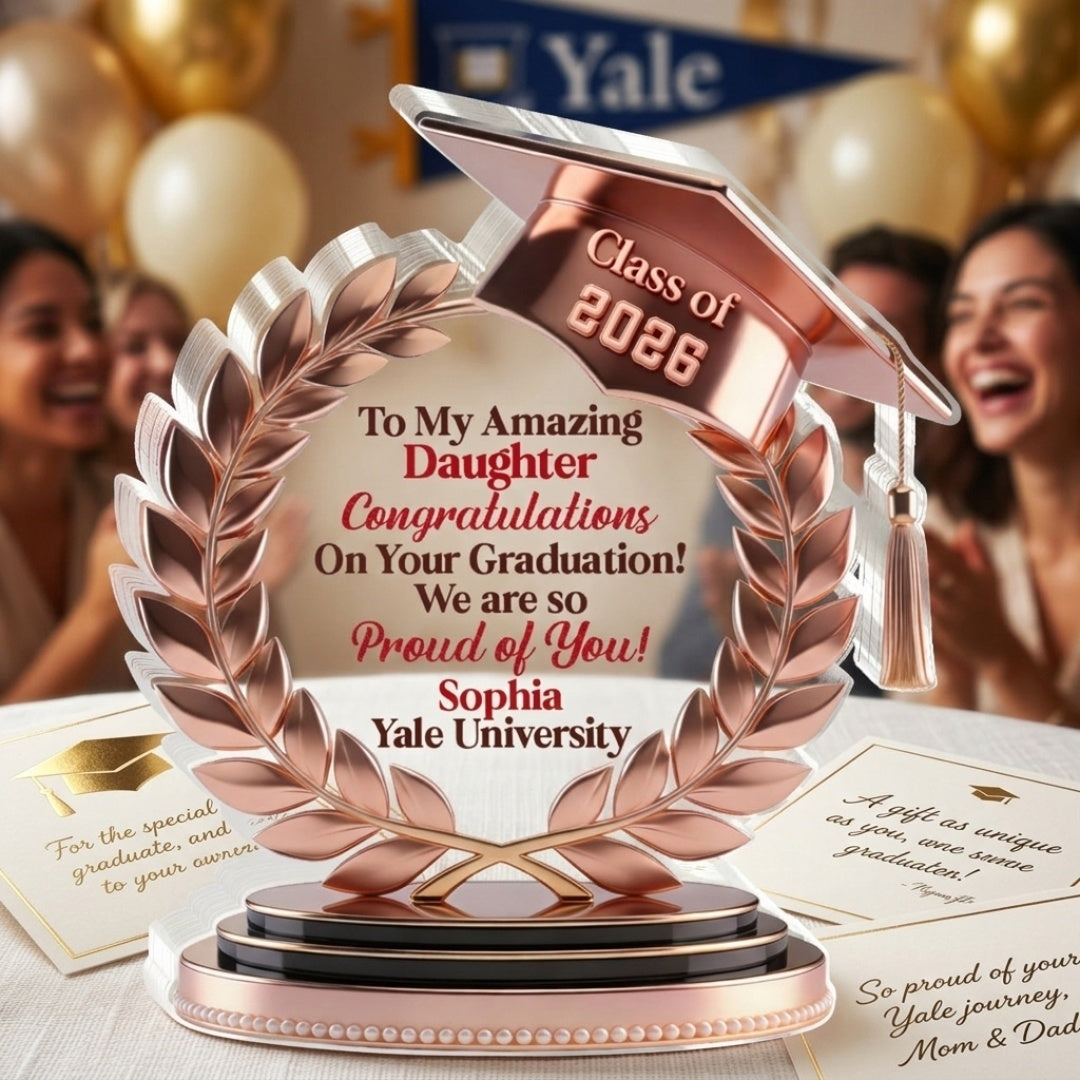 Congratulations Grad - Personalized Custom Shaped Acrylic Plaque