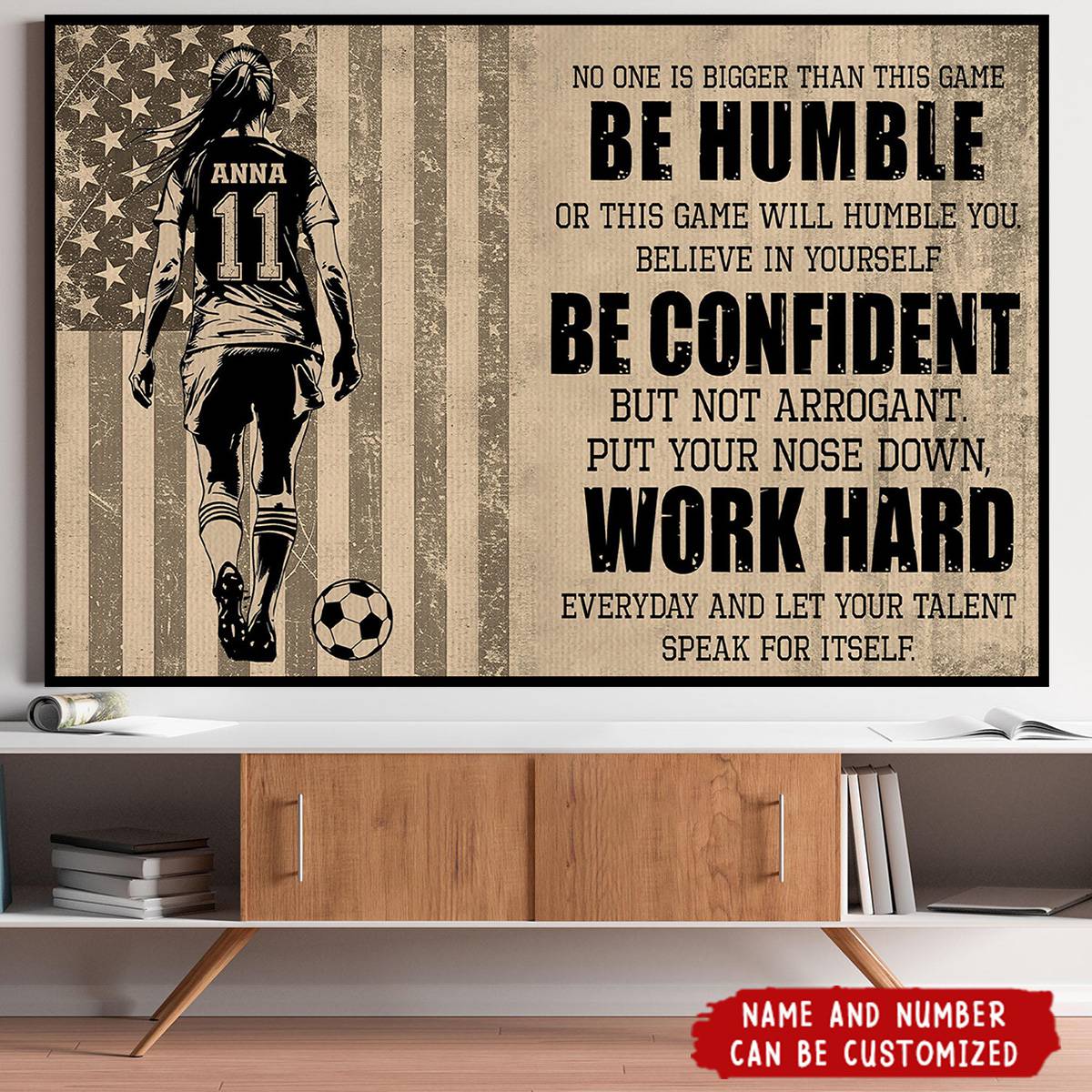 Personalized Soccer Life Lessons Poster / Canvas - Custom Gift For Soccer Lovers