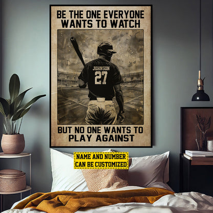 Personalized Softball Motivation Poster / Canvas - Custom Gift For Softball Lovers