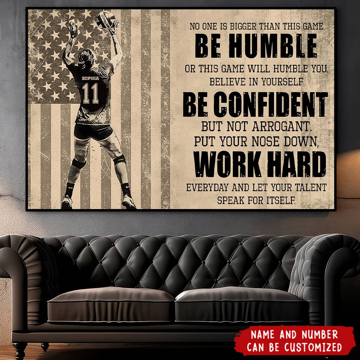 Personalized Volleyball Life Lessons Poster / Canvas - Custom Gift For Volleyball Lovers