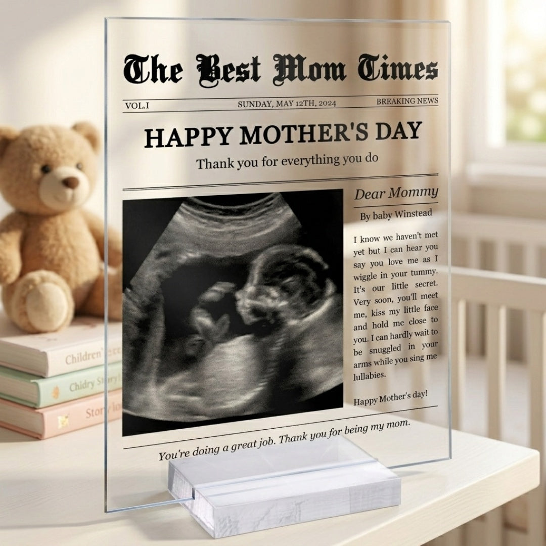 Personalized Plaque: The Best Mom Times – Happy Mother’s Day