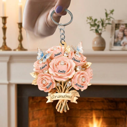 I Love You Mom - Personalized Keychain: A Heartfelt Gift For Mother & Grandma