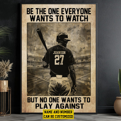 Personalized Softball Motivation Poster / Canvas - Custom Gift For Softball Lovers