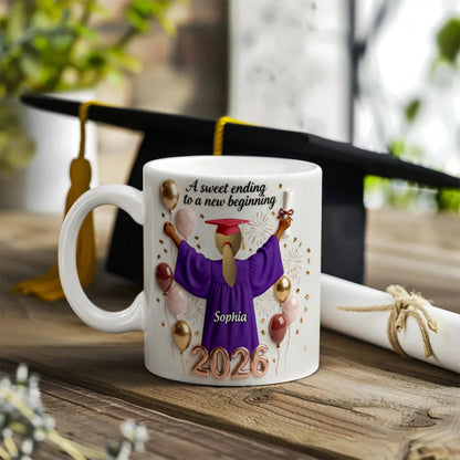 Personalized Graduation Mug - A Sweet Ending to a New Beginning