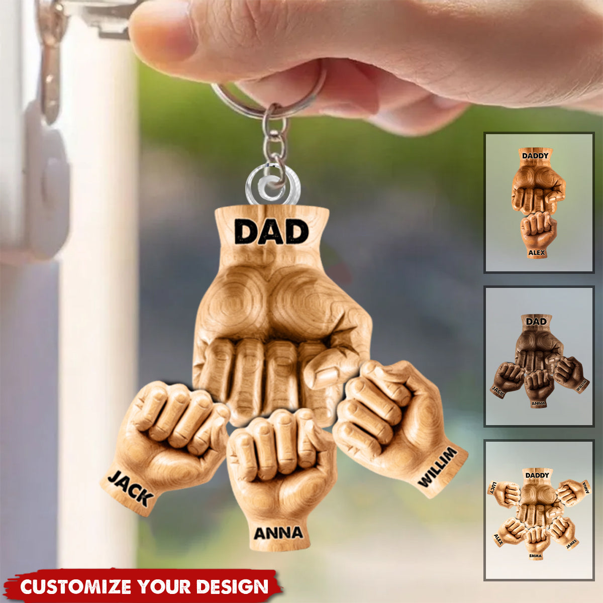 Best Dad Ever - Personalized Acrylic Keychain