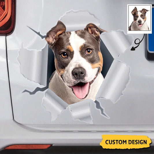 Personalized Peeking Pets Sticker- Gift For Pet Lovers