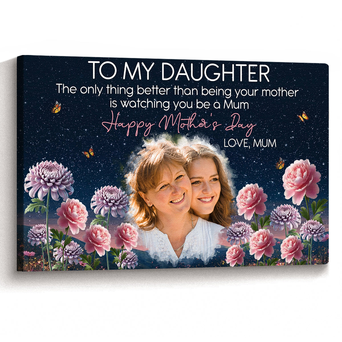 The Only Thing Better Than Being Your Mother - Personalized Custom Photo Canvas / Poster