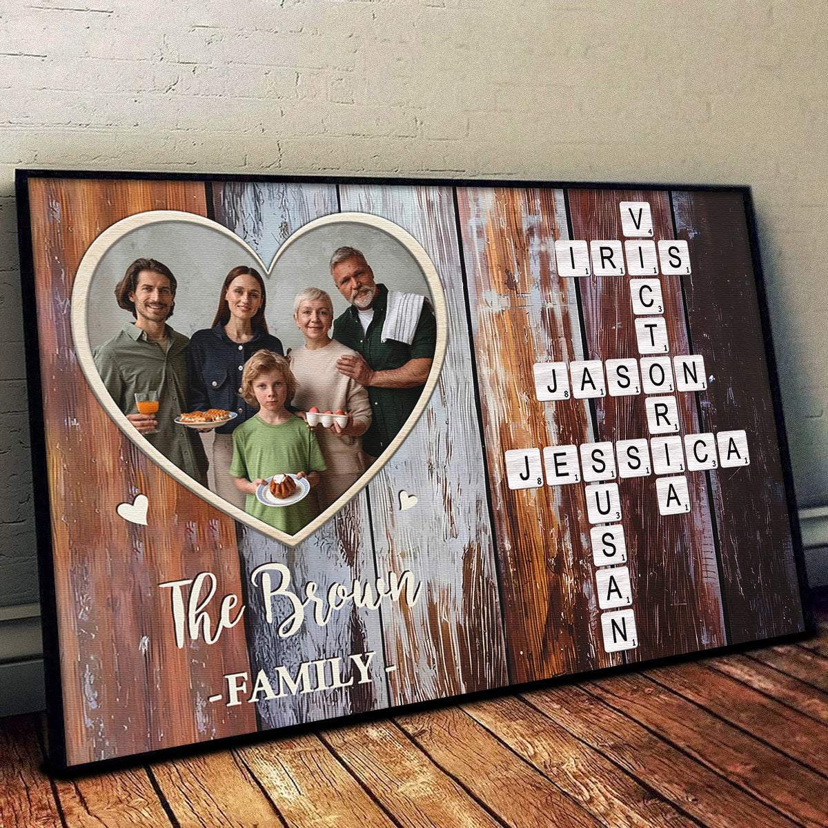 “Forever A Family” - Personalized Custom Photo Canvas/poster
