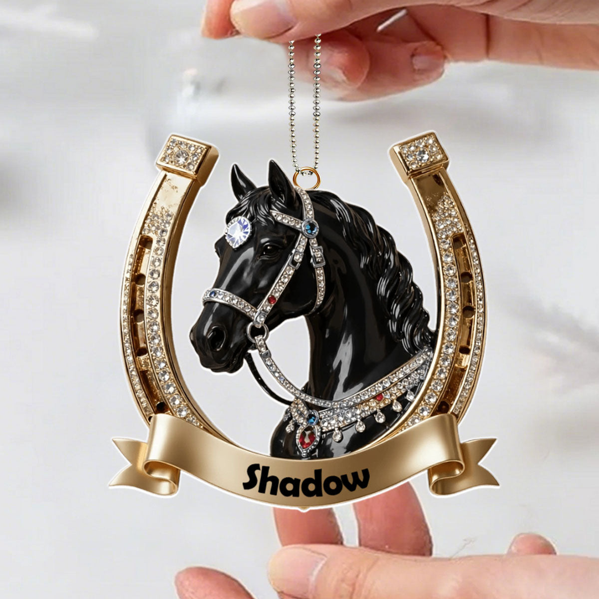 Personalized Horse  Acrylic Ornament - Gift For Horse Lover