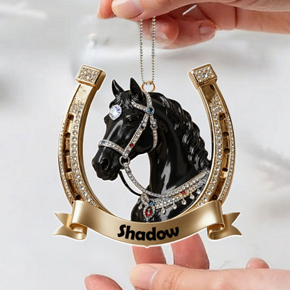Personalized Horse  Acrylic Ornament - Gift For Horse Lover