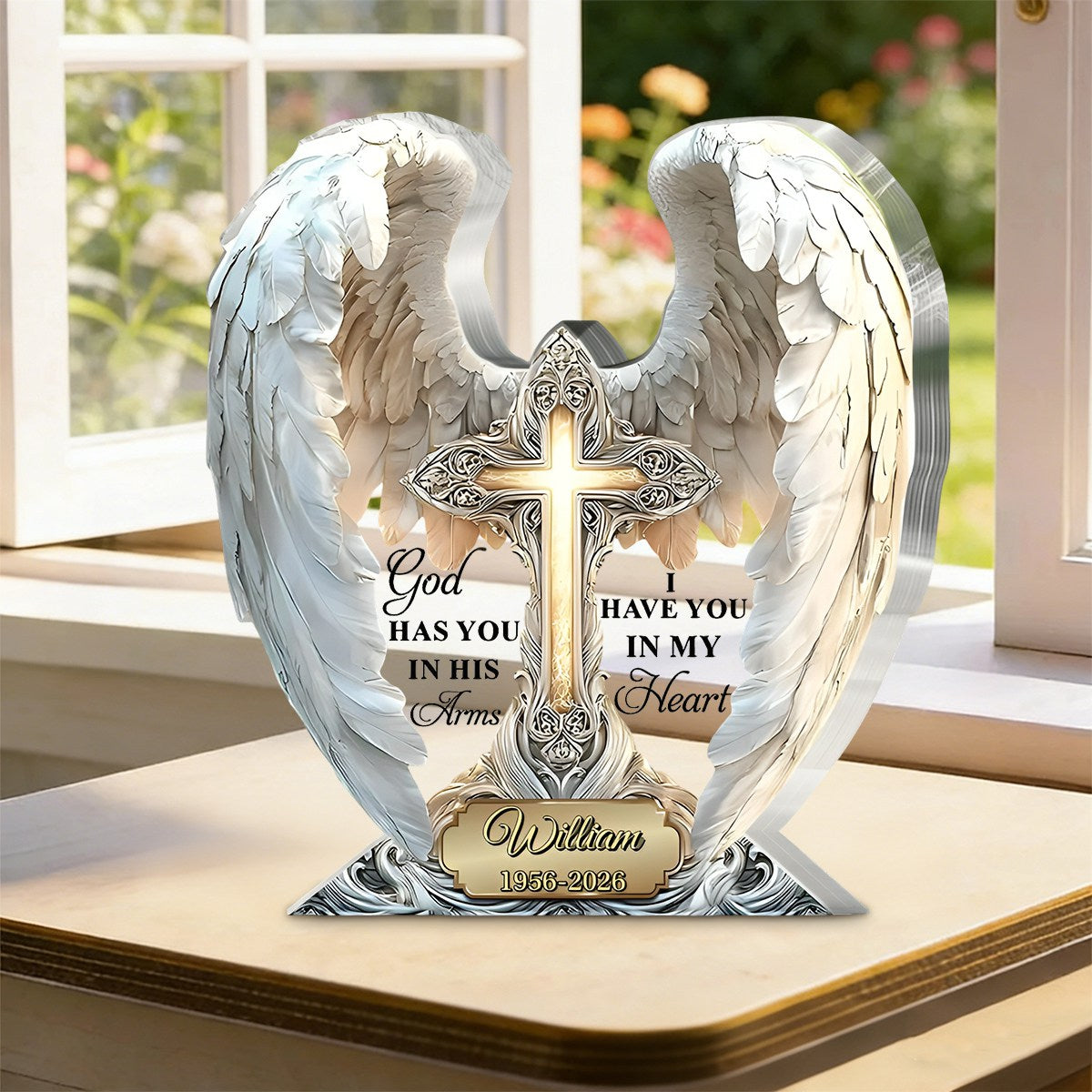 Personalized Memorial Plaque personalization view for Wife