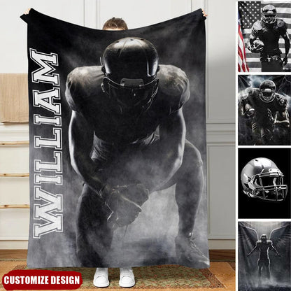 Personalized American Football Blanket - Gift for Football Lovers