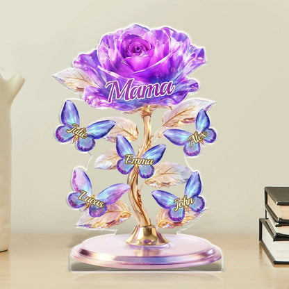 Personalized Acrylic Plaque - “A Garden of Love” Gift for Mom or Grandma