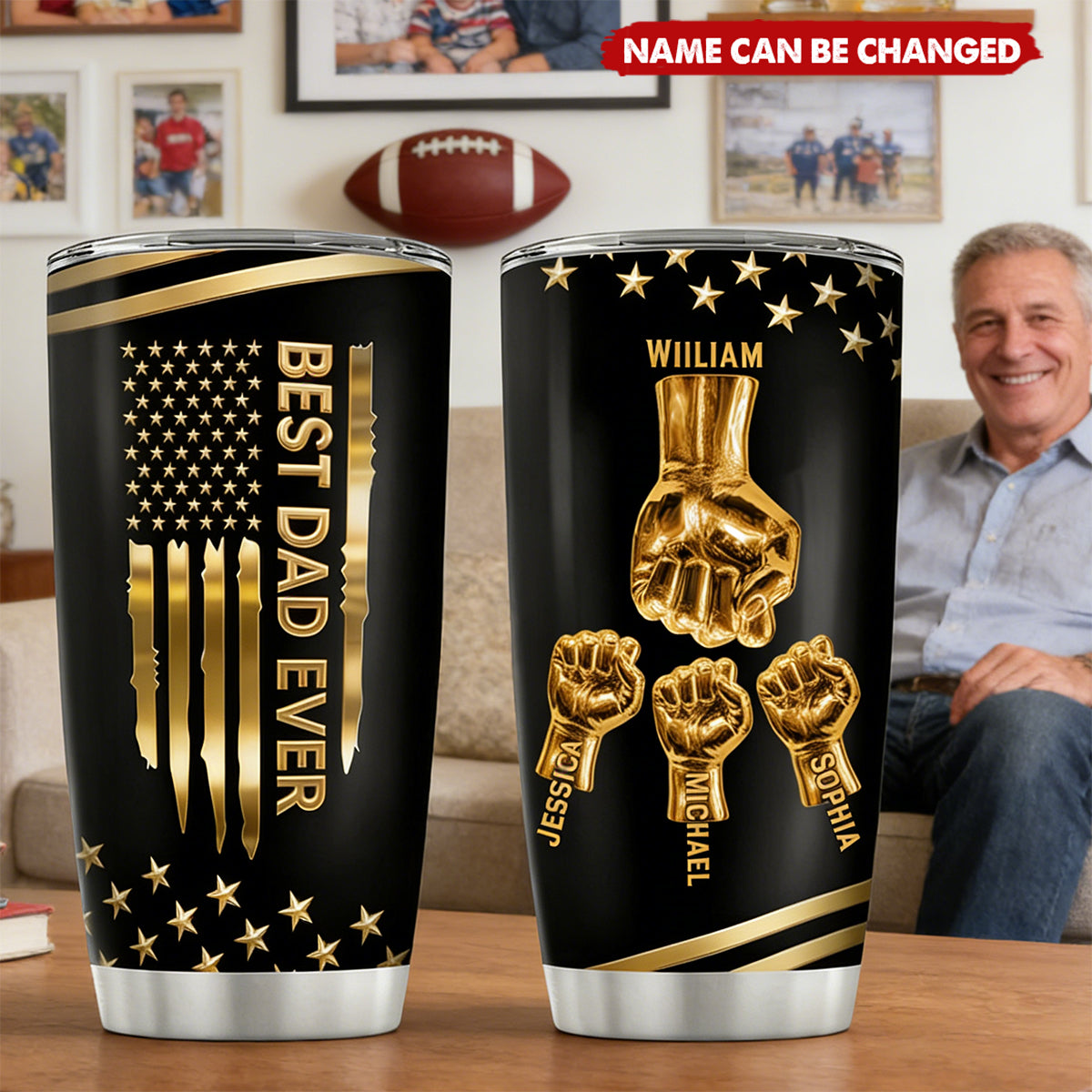 Best Dad Ever - Personalized Tumbler