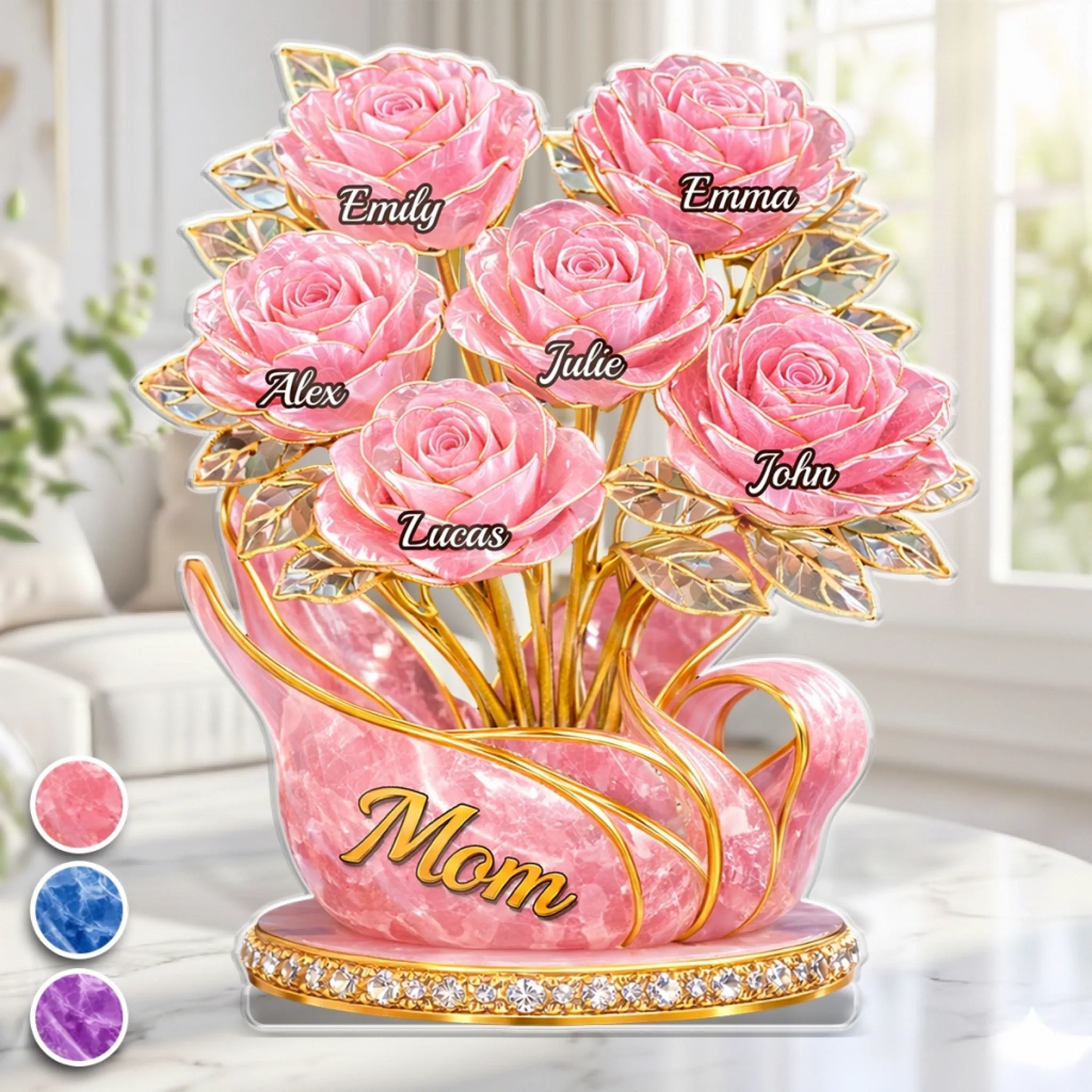 Personalized Custom Shaped Acrylic Plaque - Mother’s Day Gift for Mom & Grandma