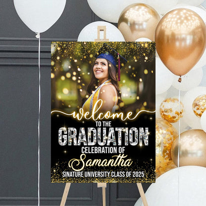 Custom Photo Canvas / Poster - Personalized Graduation Party Decoration