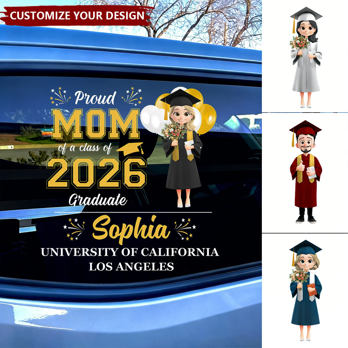 Proud Graduate - Personalized Sticker