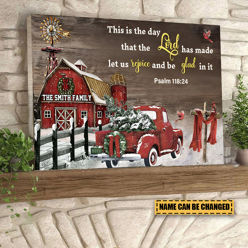 The Day That The Lord Has Made - Personalized Canvas / Poster