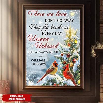 Christmas In Heaven – Personalized Memorial Christmas Poster / Canvas