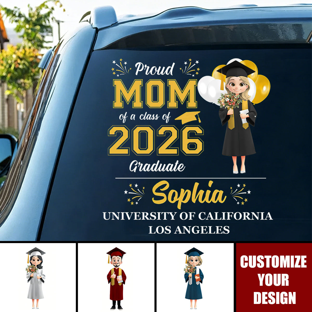 Proud Graduate - Personalized Sticker