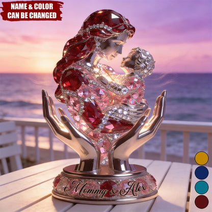 “Mom and Child” Personalized Shaped Acrylic Plaque - Custom Gift for Mother’s Day