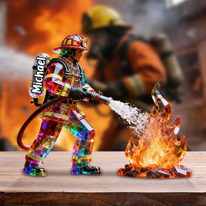 Personalized Firefighter Gift personalization view for Dad