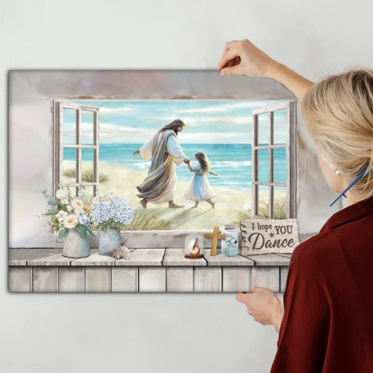 Heartfelt Personalized Christian Canvas: 'I Hope You Dance' Faith & Hope Gift