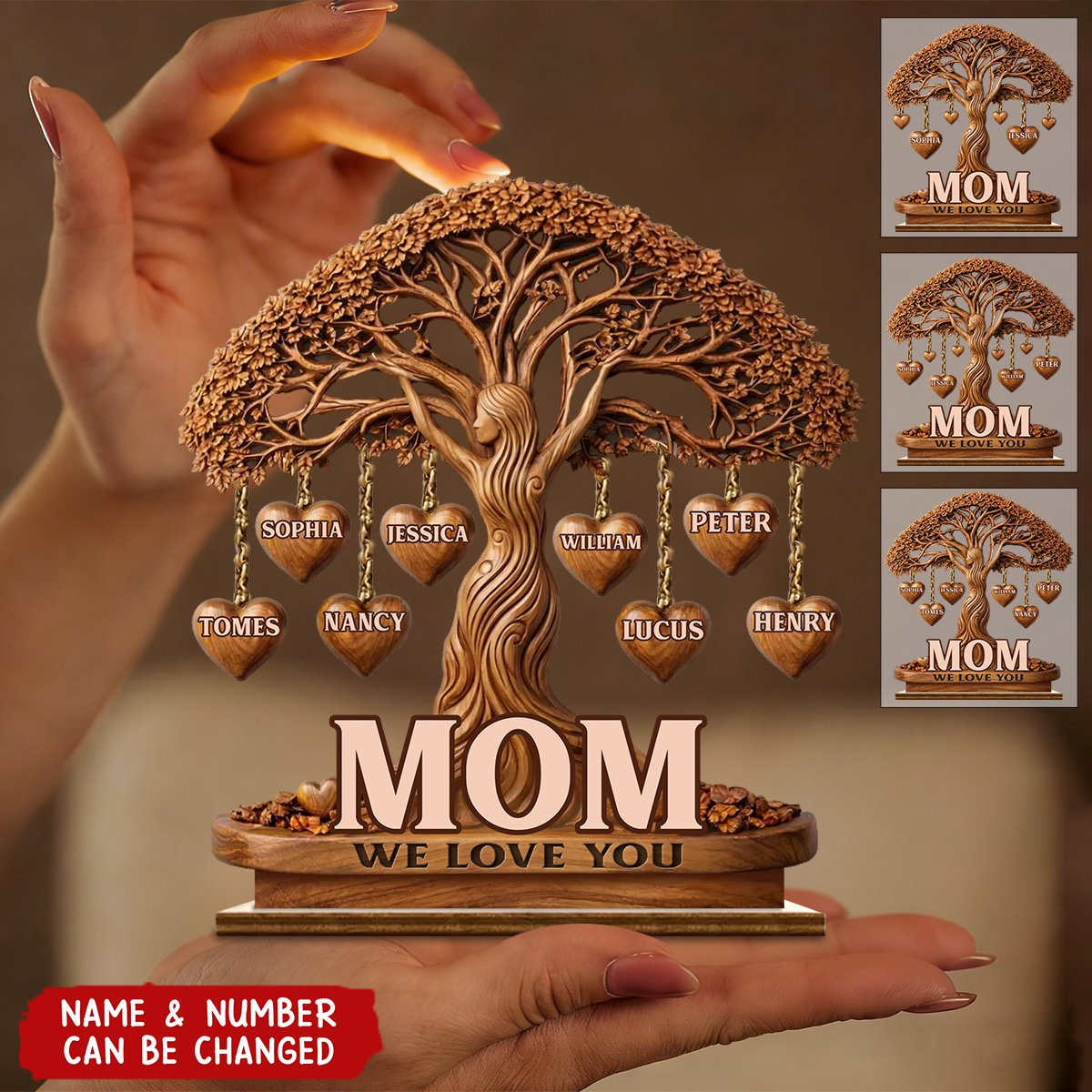 Love That Branches Forever - Personalized Custom 2-Layered Wooden Plaque
