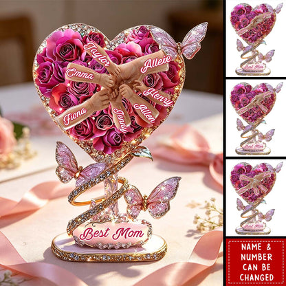 Personalized “Best Mom Ever” Shaped Acrylic Plaque - Custom Gift for Mother