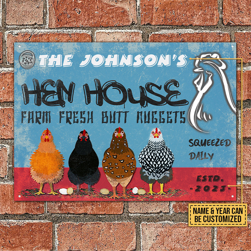 Chicken Hen House - Personalized Customized Classic Metal Signs