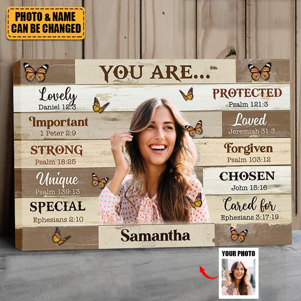 “You Are” Personalized Photo Canvas / Poster - Custom Wall Art Gift