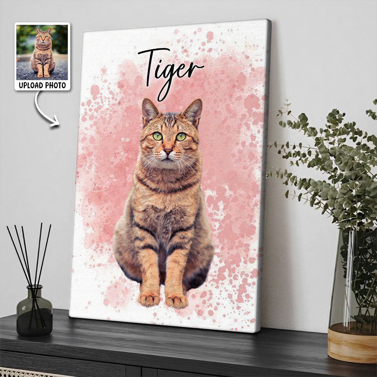 Personalized Customized Pet Photo Canvas / Poster - Custom Gift For Pet Lovers